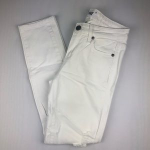 Paige Verdugo Ankle Skinny Jeans White Size 26
